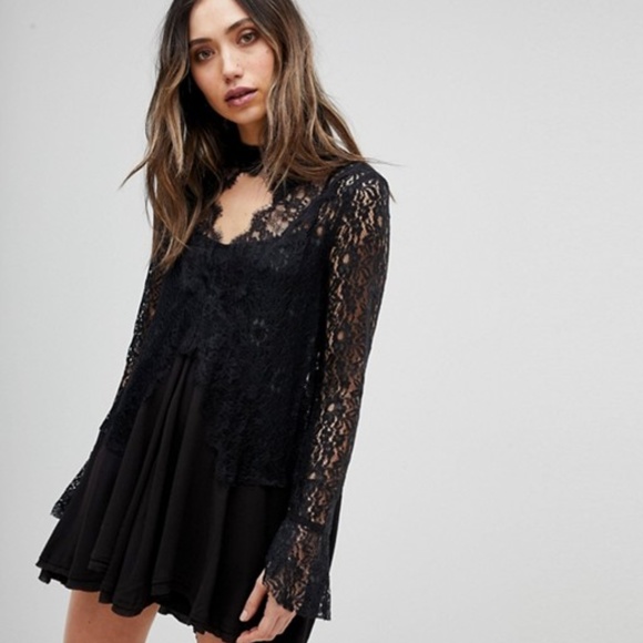 Free People Dresses & Skirts - Free People Lace Tunic Dress